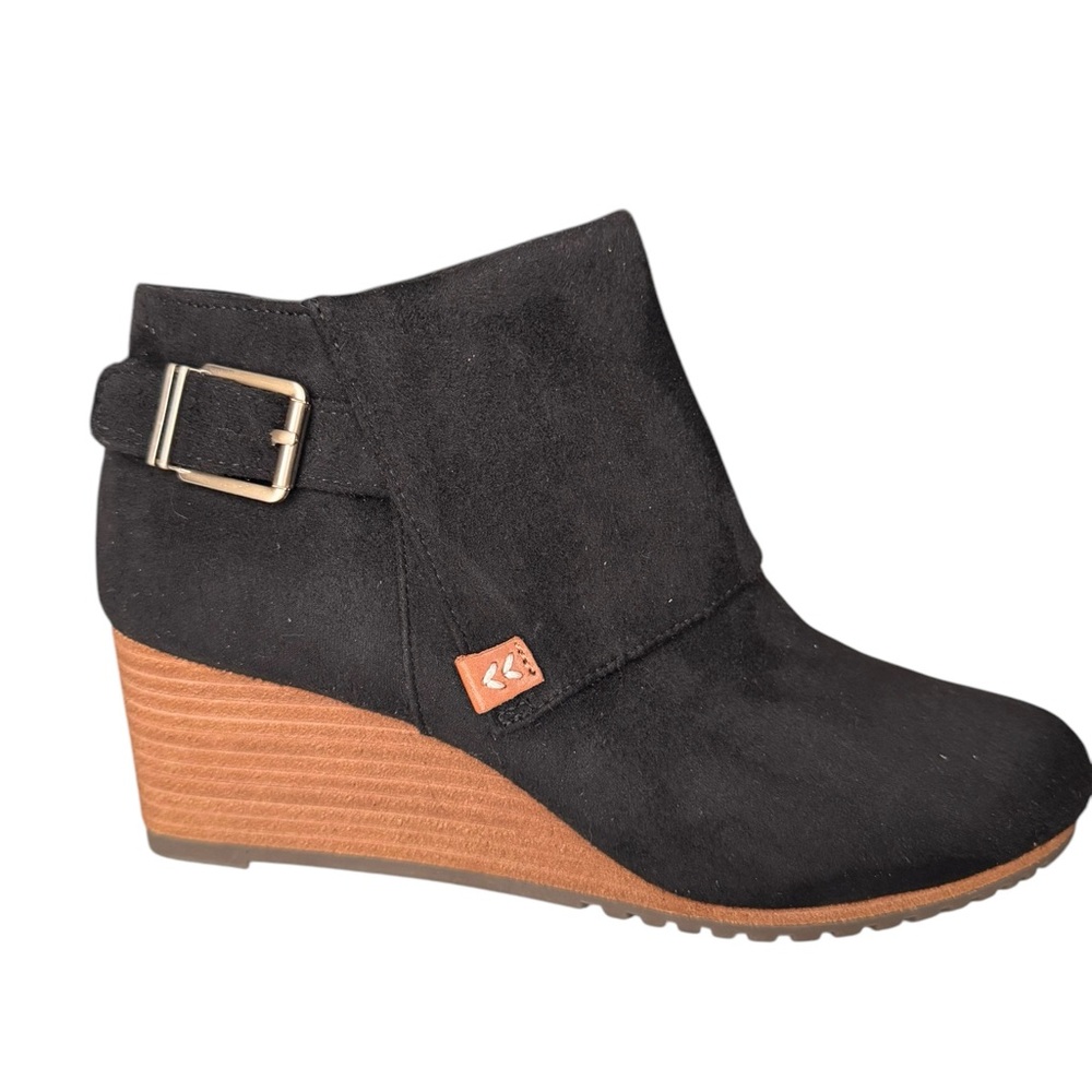 NWOT Dr. Scholls Black Wedge Booties, 7.5